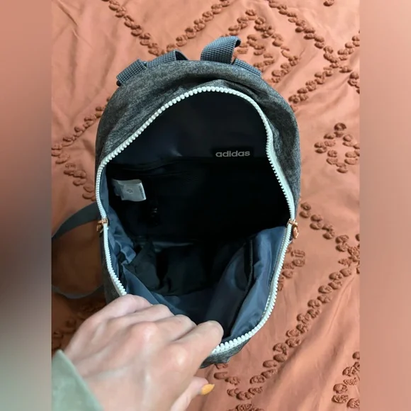Adidas Gray Backpack Purse - Picture 3 of 6